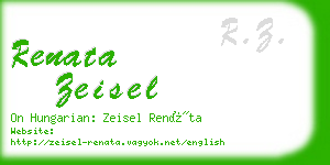 renata zeisel business card